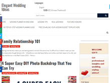 Tablet Screenshot of elegant-wedding-ideas.com